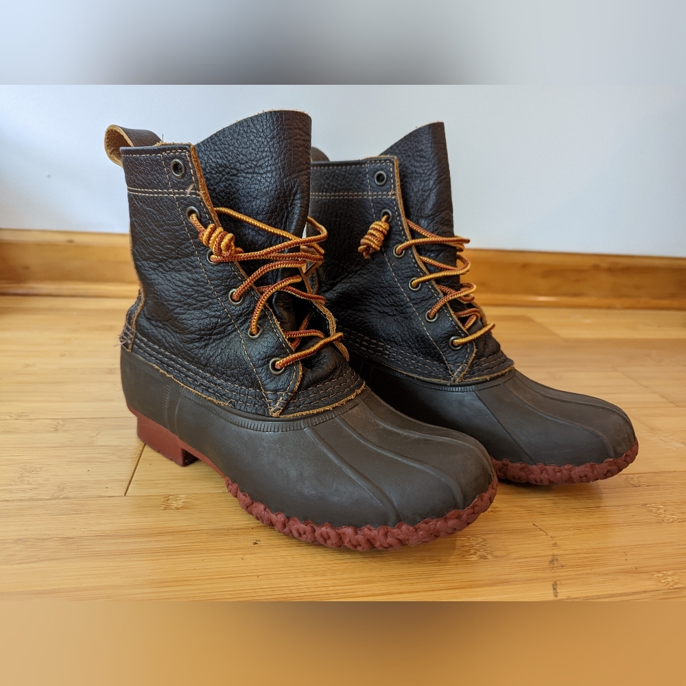L.L. Bean Brown and Tan Winter Boots